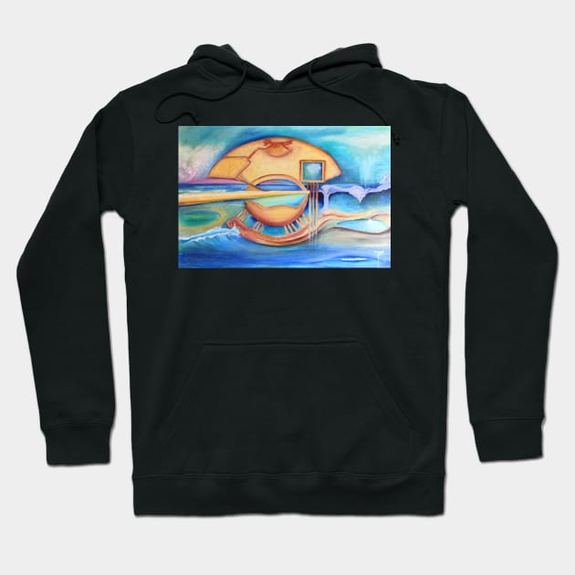 plans over the sea Hoodie by terezadelpilar